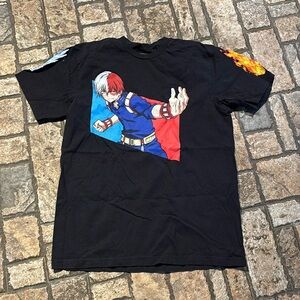 Hot Topic My Hero Academia Shoto Todoroki Fire & Ice Sleeves T-Shirt